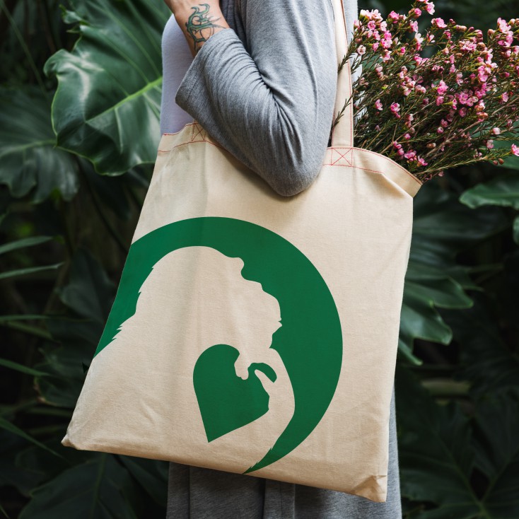 Save the Chimps Tote Design